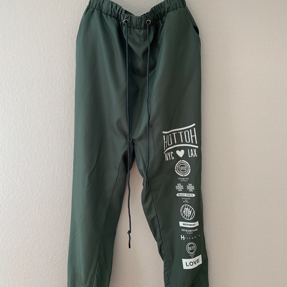 Army green sweat pants